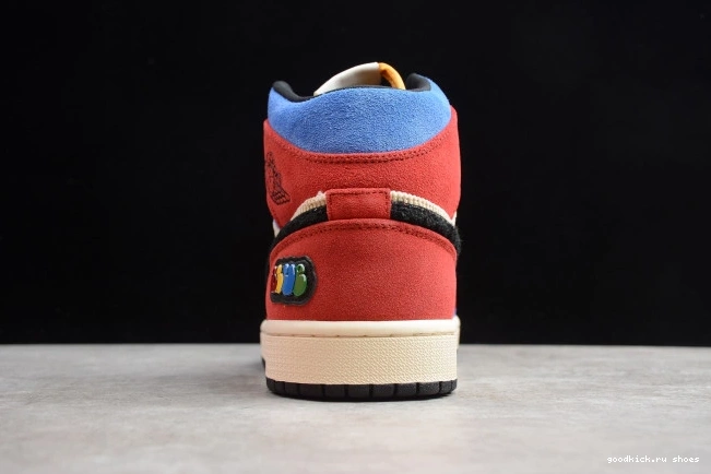 Cheap SE Great Jordan Fearless Blue the 1 Air Mid CU2805-100 0711